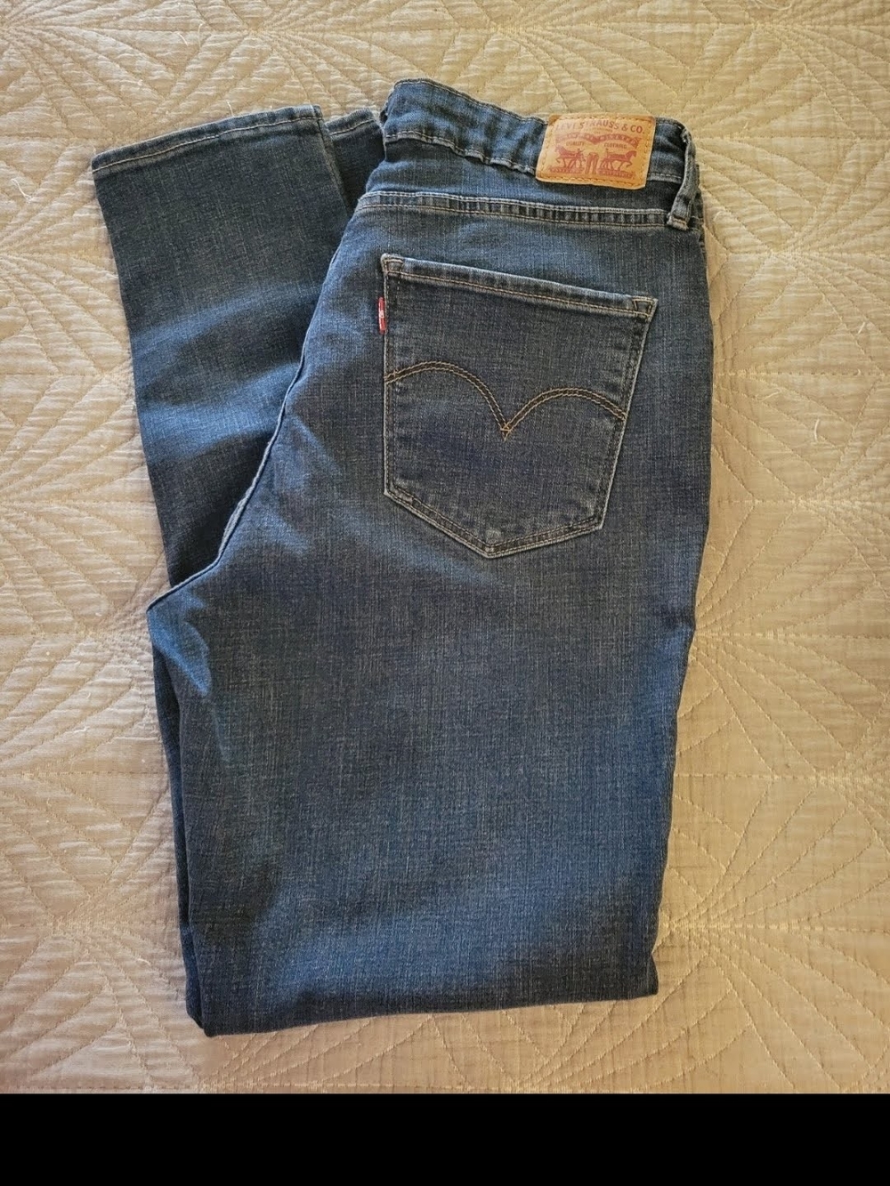 Levi's Men's Dark Blue Straight-Leg Jeans